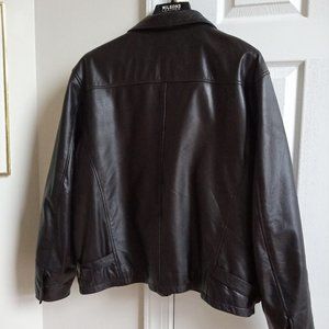 Wilson Men's Leather Black Jaket